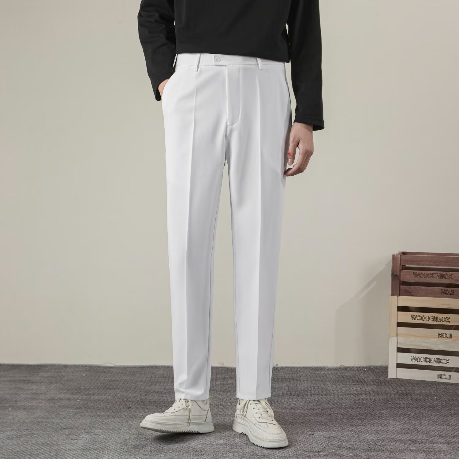 Summer Clothing Brands - Sommer männer Einfarbig Gerade Casual Hosen