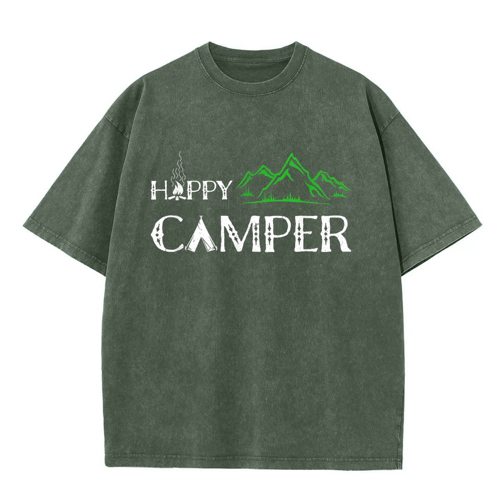 Happy Camper Camping T-Shirt f – Summer Clothing Women Canada Bewertung und Preis
