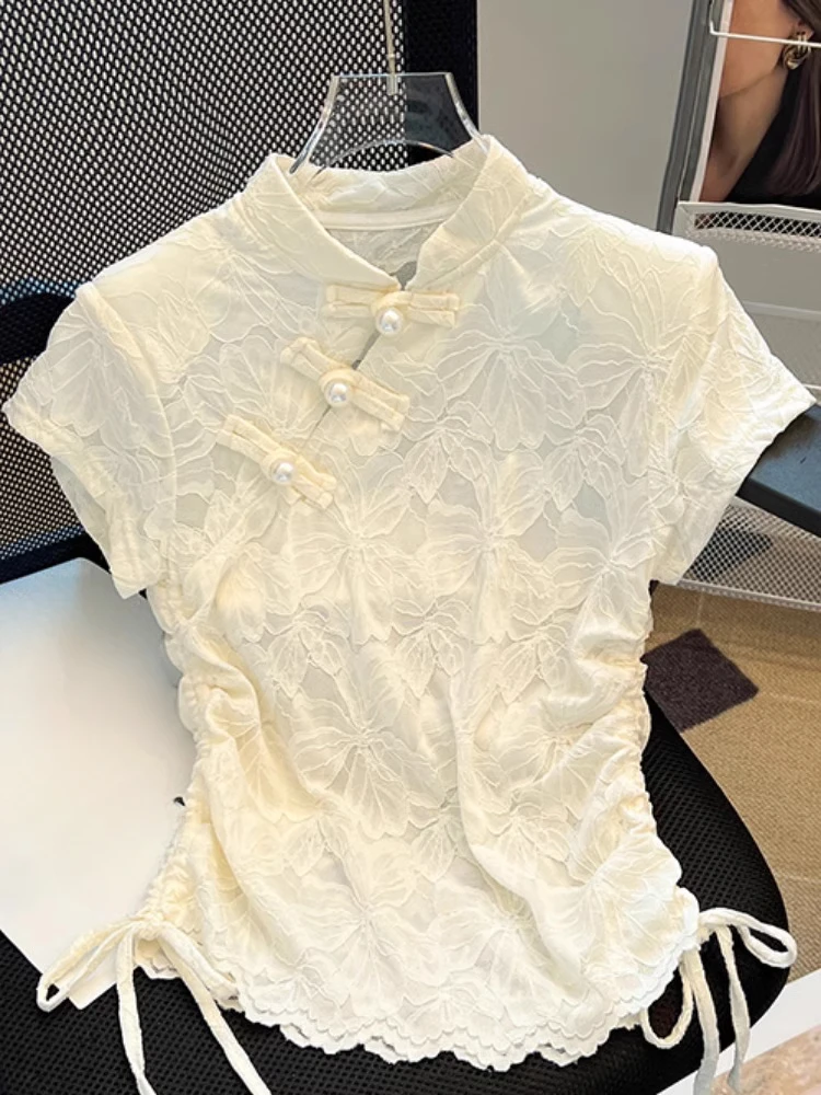 Chinesischen Stil Shirts Stehe – Summer Clothing Drawing Bewertung und Preis