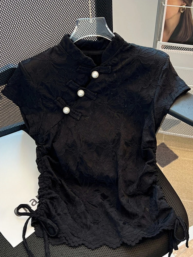 Chinesischen Stil Shirts Stehe – Summer Clothing Drawing Bewertung und Preis