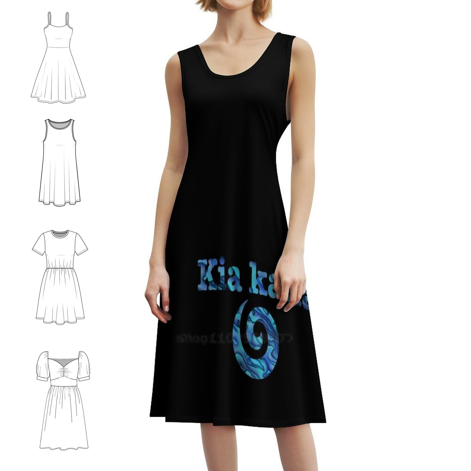 Kaha Koru Kleid mit herzförmig – Summer Clothing Nz Bewertung und Preis