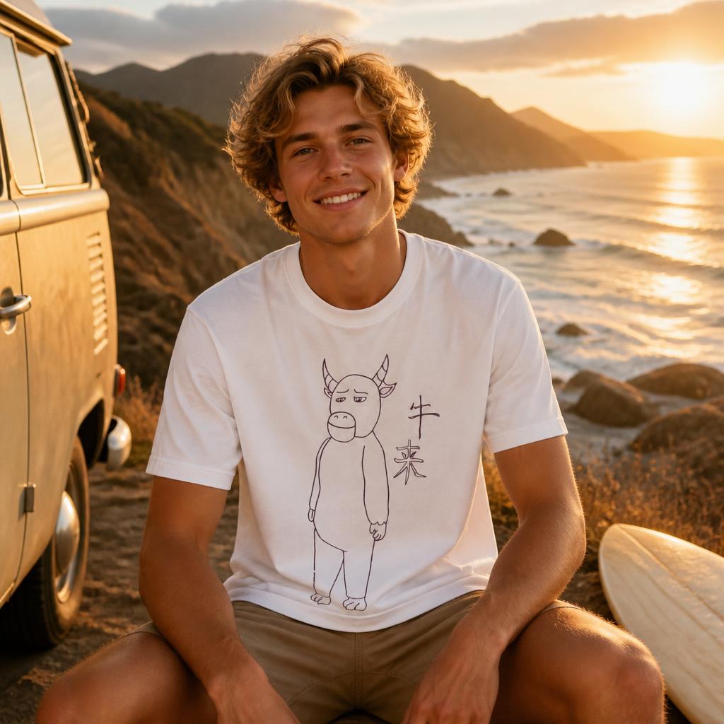 Niu Lai Drawing Herren T-Shirt – Summer Clothing Drawing Bewertung und Preis