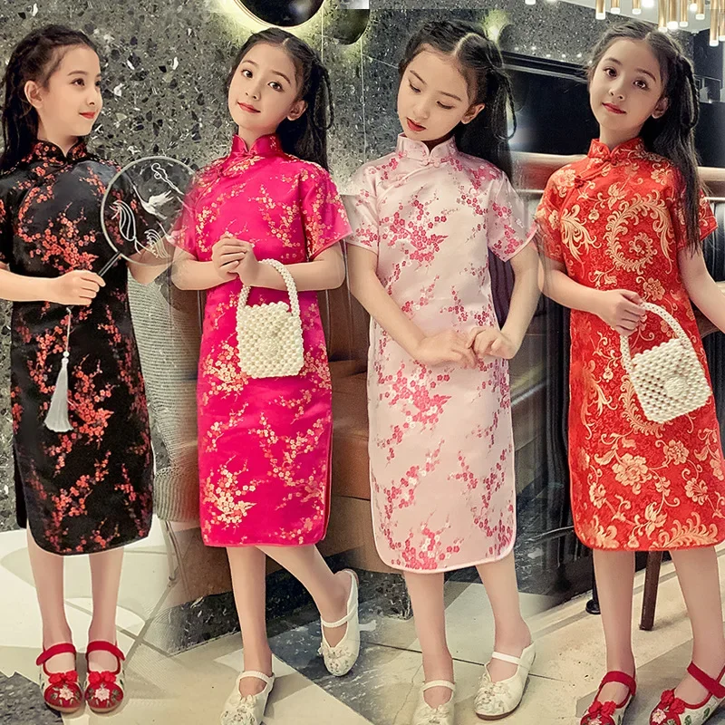Sommer Kinder Cheongsam 2024 M – Summer Clothing Baby Girl Bewertung und Preis